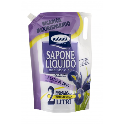 007070 liquid soap talc & iris bag refill 2L